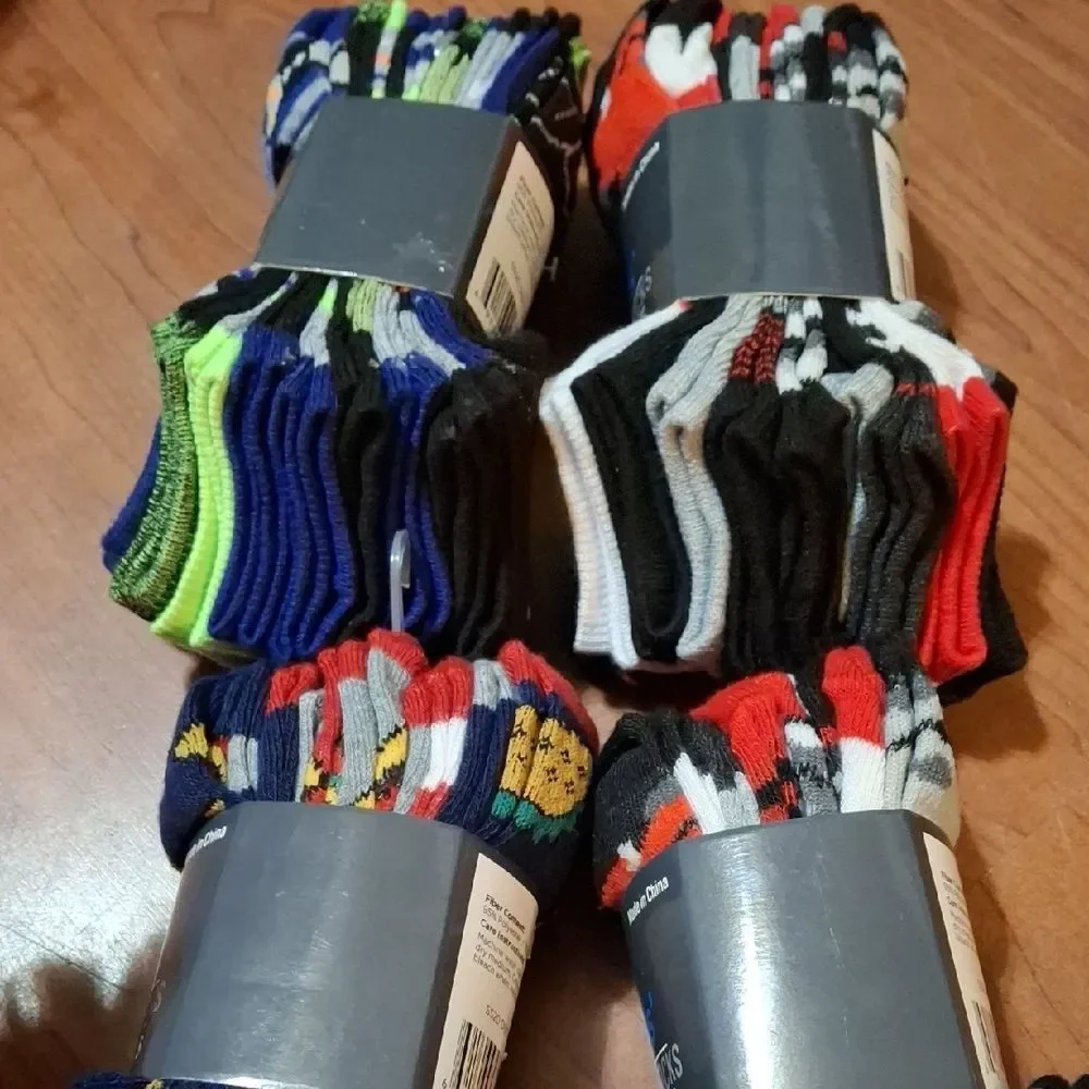 Boys' Low Cut Socks - Fun Multicolor Pack 40 Pair (Soc006)